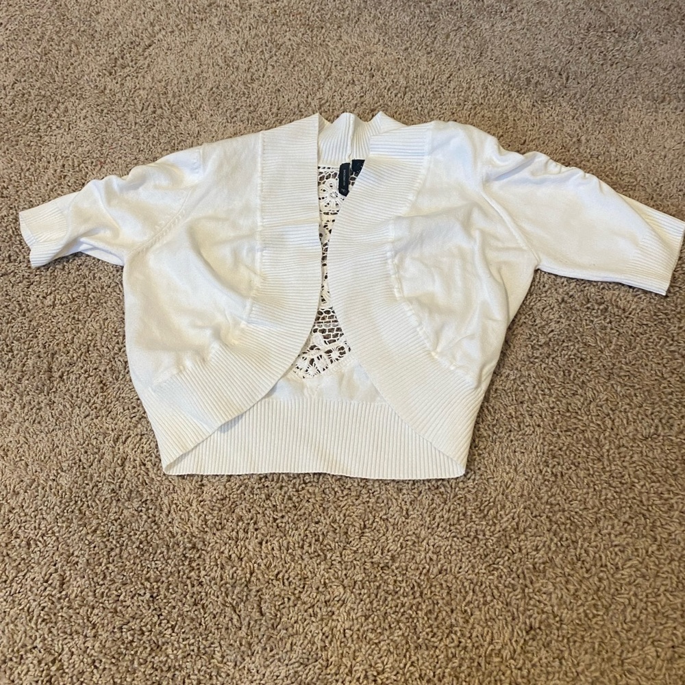 New Directions white shrug
